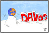 Cartoon: Davos (small) by Kostas Koufogiorgos tagged karikatur,koufogiorgos,illustration,cartoon,davos,erde,welt,wef,weltwirtschaftsforum,schnee,eingefroren,eingeschneit
