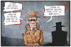 Cartoon: Der BND spioniert (small) by Kostas Koufogiorgos tagged karikatur,koufogiorgos,bnd,agent,spionage