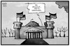Cartoon: Der Maulwurf (small) by Kostas Koufogiorgos tagged karikatur,koufogiorgos,illustration,cartoon,maulwurf,bundestag,reichstag,verräter,geheimnis,wikileaks,parlament,berlin,politik
