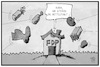 Cartoon: Die FDP im Mittelpunkt (small) by Kostas Koufogiorgos tagged karikatur,koufogiorgos,illustration,cartoon,fdp,mittelpunkt,zorn,partei,liberale,wut,politik,jamaika,sondierung