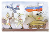 Cartoon: Die Siegesparade (small) by Kostas Koufogiorgos tagged karikatur,koufogiorgos,sieg,parade,russland,krieg,armee,militär