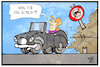 Cartoon: Diesel-Fahrverbot (small) by Kostas Koufogiorgos tagged karikatur,koufogiorgos,cartoon,diesel,merkel,fahrverbot,umwelt,luft,verschmutzung,auto,verkehr