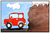 Cartoon: Diesel-Fahrverbote (small) by Kostas Koufogiorgos tagged karikatur,koufogiorgos,illustration,cartoon,diesel,fahrverbot,stickoxid,abgas,luft,umwelt,reinhaltung,gerichtsurteil,pegel,verkehr,verschmutzung