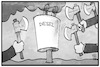 Cartoon: Dieselfahrverbote (small) by Kostas Koufogiorgos tagged karikatur,koufogiorgos,illustration,cartoon,diesel,fahrverbot,auspuff,abgas,emissionen,axt,stuttgart,hamburg,münchen,berlin,luft,verschmutzung,umwelt
