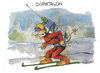 Cartoon: Dopathlon (small) by Kostas Koufogiorgos tagged karikatur,koufogiorgos,cartoon,illustration,dopathlon,biathlon,spritze,doping,olympia,wintersport,sport,betrug,gesundheit,ski,leistung