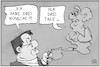 Cartoon: Drei Tage für Armin (small) by Kostas Koufogiorgos tagged karikatur,koufogiorgos,illustration,cartoon,laschet,merkel,wunsch,wunderlampe,wahl,hoffnung