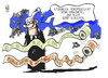 Cartoon: Einkünfte und Schulden (small) by Kostas Koufogiorgos tagged steinbrück,wulff,nebeneinkünfte,schulden,geld,honorar,liste,papier,karikatur,kostas,koufogiorgos
