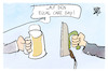 Cartoon: Equal Care Day (small) by Kostas Koufogiorgos tagged karikatur,koufogiorgos,equal,care,day,gleichberechtigung,mann,frau,hausarbeit,bier,paar