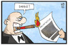 Cartoon: Erbschaftssteuer (small) by Kostas Koufogiorgos tagged karikatur,koufogiorgos,illustration,cartoon,erbschaftssteuer,reform,reich,reichtum,geld,verbrennen,politik