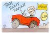 Cartoon: Erdogan und Lira (small) by Kostas Koufogiorgos tagged karikatur,koufogiorgos,erdogan,lira,wahlsieg,auto,rad,autokorso,tuerkei