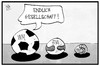 Cartoon: Erfolgreicher Ballsport (small) by Kostas Koufogiorgos tagged karikatur,koufogiorgos,illustration,cartoon,ball,sport,fussball,handball,tennis,tennisball,australian,open,wm,em,meisterschaft,gesellschaft