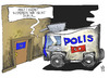 Cartoon: EU-Beitritt Türkei (small) by Kostas Koufogiorgos tagged tuerkei,eu,europa,wasserwerfer,polizei,demonstrationen,beitrittsverhandlung,karikatur,koufogiorgos