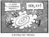 Cartoon: EU-Kommissionspräsident (small) by Kostas Koufogiorgos tagged karikatur,koufogiorgos,cartoon,illustration,eu,europa,kommission,präsidetn,juncker,schulz,frieden,streit,posten,politik,politiker,demokratie,amt