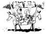 Cartoon: EU-Sondergipfel (small) by Kostas Koufogiorgos tagged merkel,hollande,eu,europa,schulden,krise,euro,sondergipfel,brüssel,deutschland,frankreich,karikatur,kostas,koufogiorgos
