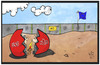 Cartoon: Europa wünscht Frohe Ostern (small) by Kostas Koufogiorgos tagged karikatur,koufogiorgos,illustration,cartoon,ostern,osterei,schale,flüchtlinge,zelt,europa,grenze,zaun,halt,camp,hoffnung,flüchtlingspolitik