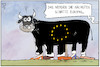 Cartoon: Europas nächste Schritte (small) by Kostas Koufogiorgos tagged karikatur,koufogiorgos,illustration,cartoon,eu,europa,schritt,stier,beine