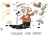 Cartoon: Eurozone Song Contest (small) by Kostas Koufogiorgos tagged eurozone,song,contest,esc,merkel,politik,baku,aserbaidschan,schulden,krise,euro,europa,wirtschaft,karikatur,kostas,koufogiorgos