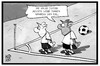 Cartoon: Fahnen-Verbot (small) by Kostas Koufogiorgos tagged karikatur,koufogiorgos,illustration,cartoon,patriotismus,fahne,nationalismus,nationalstolz,fussball,em,europameisterschaft,spieler,eckfahne,sport,politik