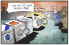 Cartoon: FIFA-Geldwäsche (small) by Kostas Koufogiorgos tagged karikatur,koufogiorgos,illustration,cartoon,fifa,fussball,sport,weltverband,waschmaschine,geldwäsche,korruption,betrug,geld