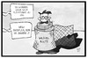 Cartoon: Flüchtlingszahlen (small) by Kostas Koufogiorgos tagged karikatur,koufogiorgos,illustration,cartoon,maiziere,flüchtlingspolitik,flüchtling,asyl,balkanroute,grenze,grenzzaun,politik
