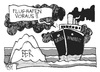 Cartoon: Flughafen BER (small) by Kostas Koufogiorgos tagged ber,berlin,flughafen,titanic,untergang,platzeck,wowereit,karikatur,kostas,koufogiorgos