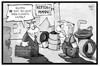 Cartoon: Frankfurt-Hahn (small) by Kostas Koufogiorgos tagged karikatur,koufogiorgos,illustration,cartoon,frankfurt,hahn,flughafen,reifenhandel,reifenhändler,deal,verkauf,wirtschaftsprüfer