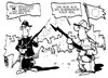 Cartoon: Friedensnobelpreis (small) by Kostas Koufogiorgos tagged eu,europa,europäische,union,frieden,friedensnobelpreis,norden,süden,krieg,soldat,humor,skandinavien,euro,krise,karikatur,kostas,koufogiorgos