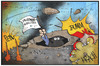 Cartoon: Friedensnobelpreis (small) by Kostas Koufogiorgos tagged koufogiorgos,illustration,cartoon,karikatur,friedensnobelpreis,krieg,frieden,konflikt,kapitulation,politik