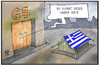 Cartoon: G7-Camper (small) by Kostas Koufogiorgos tagged karikatur,koufogiorgos,cartoon,illustration,g7,gipfel,griechenland,camp,camper,zelt,politik,treffen,abschottung