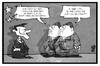 Cartoon: Gabriel in China (small) by Kostas Koufogiorgos tagged karikatur,koufogiorgos,illustration,cartoon,china,gabriel,wirtschaft,kopie,raubkopie,investition,technik,technologie,know,how