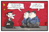 Cartoon: Gabriel in China (small) by Kostas Koufogiorgos tagged karikatur,koufogiorgos,illustration,cartoon,china,gabriel,wirtschaft,kopie,raubkopie,investition,technik,technologie,know,how