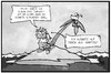 Cartoon: GDL-Streik (small) by Kostas Koufogiorgos tagged karikatur,koufogiorgos,illustration,cartoon,zug,schiff,gestrandet,insel,meer,warten,einsam,streik,gdl,bahn,kunde