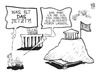 Cartoon: Griechenland (small) by Kostas Koufogiorgos tagged athen,akropolis,merkel,schäuble,cdu,sicherheit,kredit,geld,wirtschaft,krise,europa,griechenland,karikatur,koufogiorgos