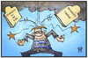 Cartoon: Griechenland (small) by Kostas Koufogiorgos tagged karikatur,koufogiorgos,illustration,cartoon,griechenland,tafel,gebote,reform,liste,eu,iwf,ezb,tsipras,europa,politik