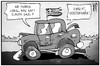 Cartoon: Griechenland fährt links (small) by Kostas Koufogiorgos tagged karikatur,koufogiorgos,illustration,cartoon,griechenland,regierung,geisterfahrer,auto,europa,tsipras,politik,syriza