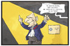 Cartoon: Grimme-Preis (small) by Kostas Koufogiorgos tagged karikatur,koufogiorgos,illustration,cartoon,grimme,preis,auszeichnung,varoufake,finger,stinkefinger