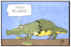 Cartoon: Groko-Neuauflage (small) by Kostas Koufogiorgos tagged karikatur,koufogiorgos,illustration,cartoon,groko,häuten,krokodil,grokodil,neuauflage,politik,regierungsbildung