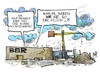 Cartoon: Großflughafen BER (small) by Kostas Koufogiorgos tagged ber,flughafen,berlin,hauptbahnhof,bombe,verkehr,infrastruktur,grossprojekt,karikatur,kostas,koufogiorgos