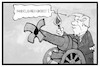 Cartoon: Handelskrieg (small) by Kostas Koufogiorgos tagged karikatur koufogiorgos illustration cartoon trump kanone handelskrieg konflikt rohrkrepierer usa wirtschaft präsident