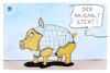 Cartoon: Haushalt 2024 (small) by Kostas Koufogiorgos tagged karikatur,koufogiorgos,haushalt,sparschwein,steuergeld