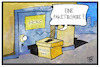 Cartoon: Hessen-Wahl (small) by Kostas Koufogiorgos tagged karikatur,koufogiorgos,illustration,cartoon,hessen,wahl,paket,bombe,groko,bedrohung,politik,demokratie