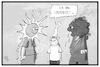 Cartoon: Hitze und Unwetter (small) by Kostas Koufogiorgos tagged karikatur,koufogiorgos,illustration,cartoon,hitze,unwetter,wetter,regen,sturm,sonne,hitzewelle,michel,deutschland