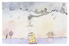 Cartoon: Hochwasser (small) by Kostas Koufogiorgos tagged karikatur,koufogiorgos,hochwasser,damokles,schwert,wasser,regen