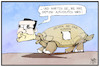 Cartoon: Impfpolitik (small) by Kostas Koufogiorgos tagged karikatur,koufogiorgos,illustration,cartoon,impfpolitik,schildkroete,spahn,langsamkeit,impfreihenfolge