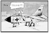 Cartoon: Incirlik (small) by Kostas Koufogiorgos tagged karikatur,koufogiorgos,illustration,cartoon,incirlik,bundeswehr,luftwaffe,stützpunkt,basis,erdogan,flugzeug,tornado,militär,sabotage,nato