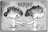 Cartoon: INF-Vertrag (small) by Kostas Koufogiorgos tagged karikatur,koufogiorgos,illustration,cartoon,inf,usa,russland,abrüstung,atom,nuklear,bombe,atompilz,krieg,konflikt