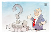 Cartoon: Iran-Deal (small) by Kostas Koufogiorgos tagged karikatur,koufogiorgos,iran,deal,trump,fragezeichen,krieg