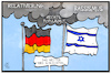 Cartoon: Israel und Deutschland (small) by Kostas Koufogiorgos tagged karikatur,koufogiorgos,illustration,cartoon,israel,deutschland,fahne,flagge,populismus,rassismus,antisemitismus,judentum