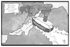 Cartoon: Italiens Flüchtlingspolitik (small) by Kostas Koufogiorgos tagged karikatur,koufogiorgos,illustration,cartoon,italien,rettung,flüchtlinge,kreuzfahrt,schiff,touristen,europa,asylpolitik