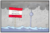 Cartoon: Jahrhundertregen in Berlin (small) by Kostas Koufogiorgos tagged karikatur,koufogiorgos,illustration,cartoon,regen,athen,venedig,spree,wetter,wasser,sintflut,berlin,naturkatastrophe
